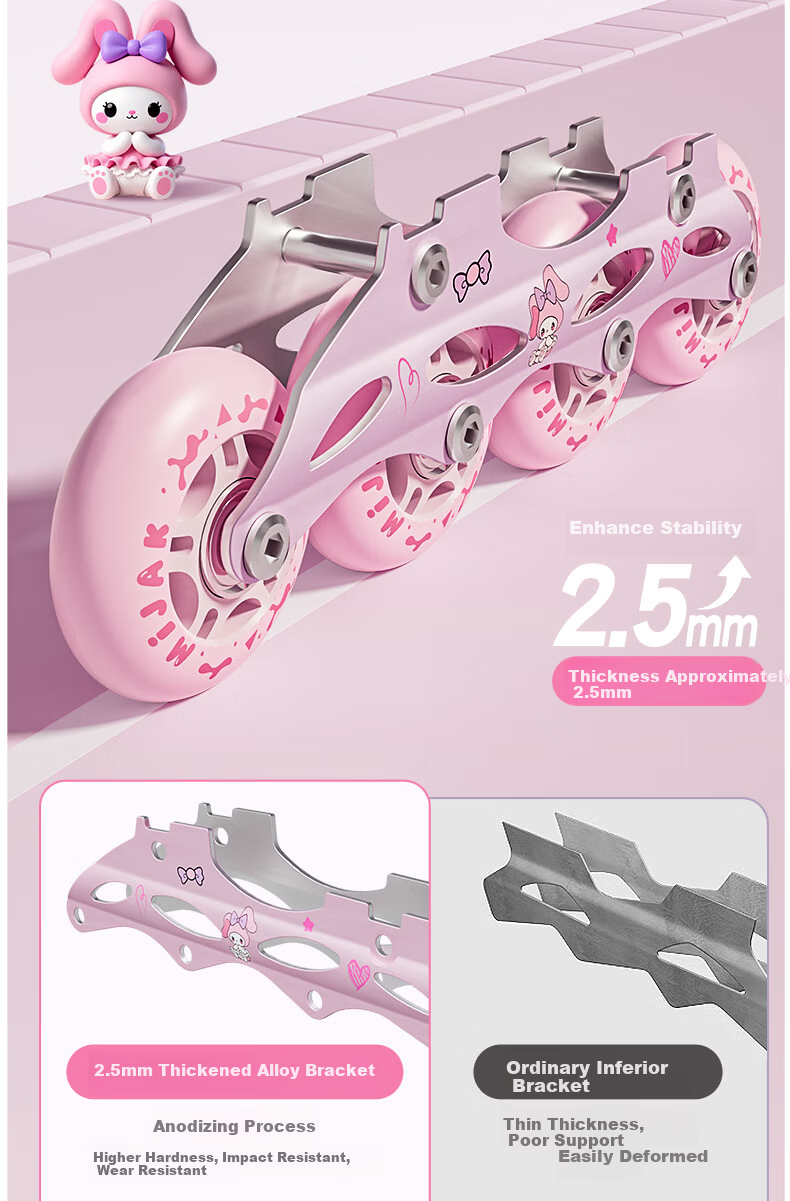 Kids Balance Roller Skates Inline Skates for Girls Boys Ages 3-12 Full Flashing Set Gift 11