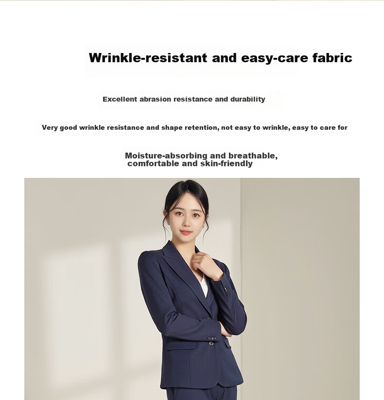 ROMON Women's Tailored Blazer Suit Slim Fit Professional Business Interview Work Commuter Jacket 2