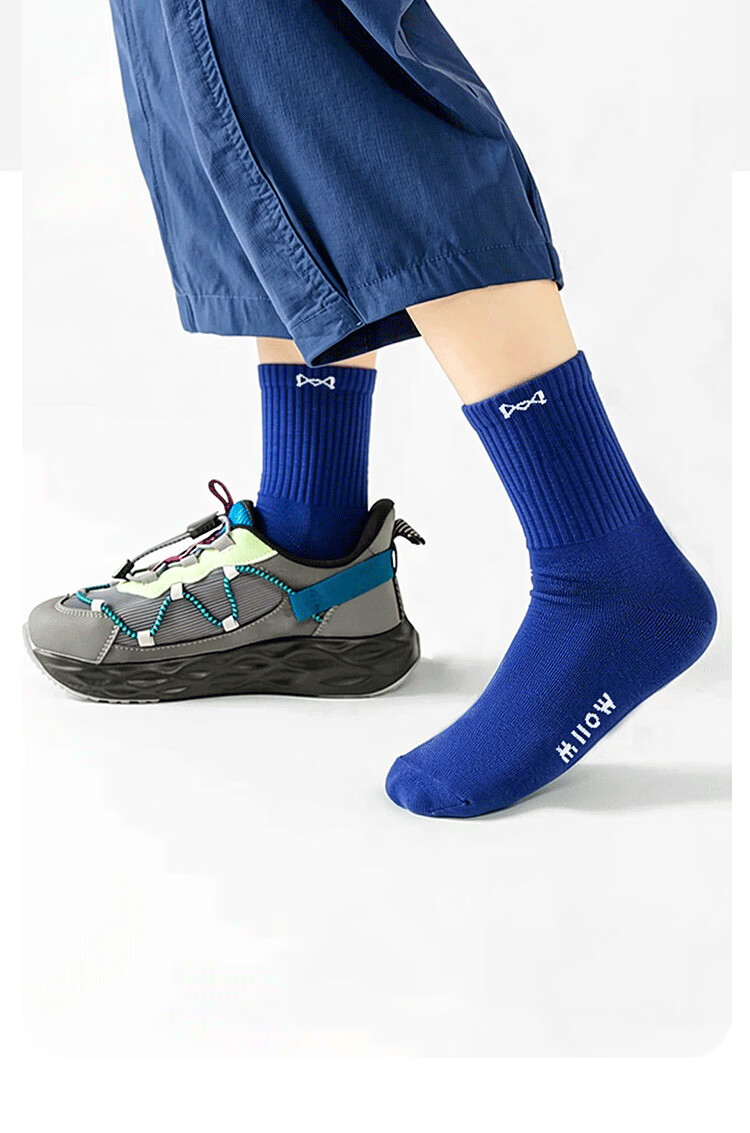 Miiow Kids Boys Breathable Cotton Socks Spring Summer Mid-Calf Alphabet Sports Socks for Toddlers and School Children 14