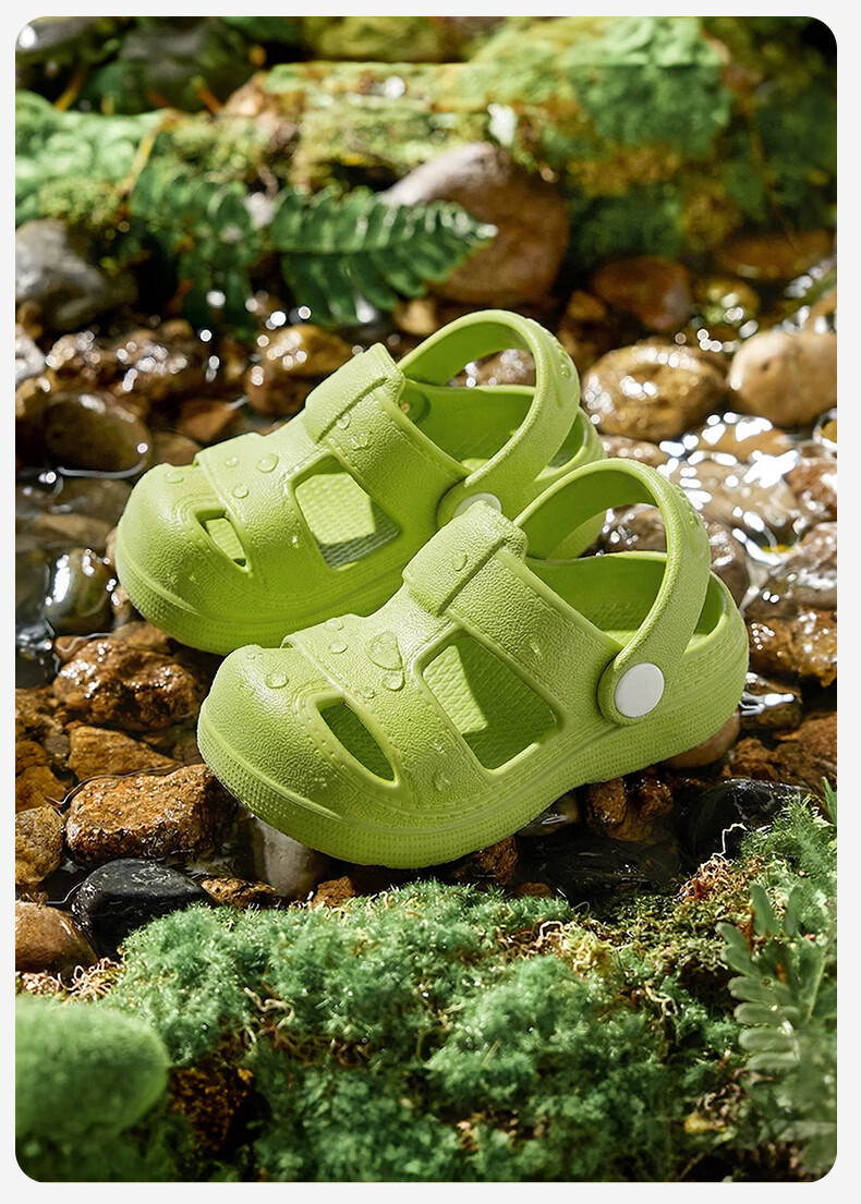 Pig Daddy Kids Slippers Boys Girls Summer Clogs Infant Home Outdoor Non-Slip Baby Green Size 17 17