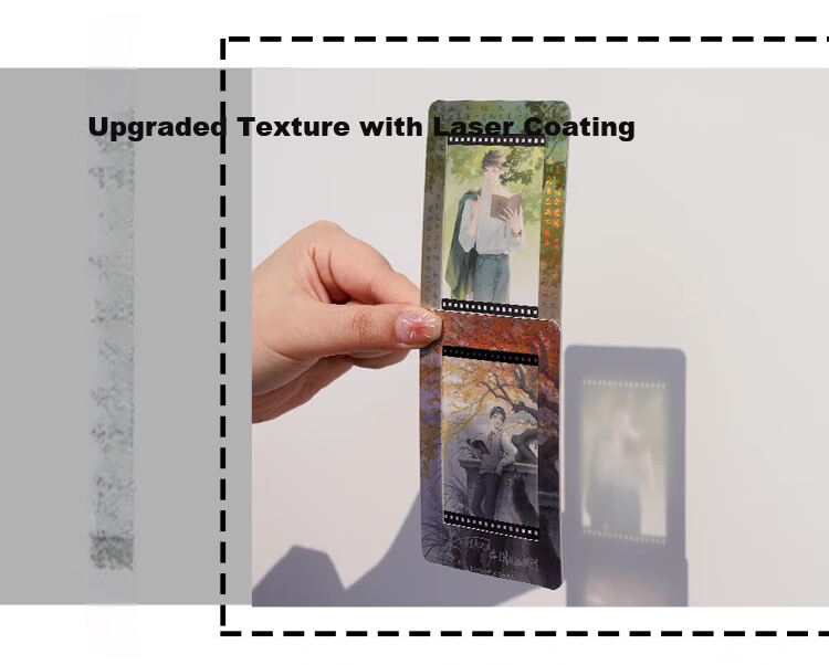 Kinbor Tomb Notes Wu Xie Film Image Creative Bookmark DIY Cultural and Creative Anime Guzi (PVC Sleeve + Postcard + Tassel) Gift Item Mountain Residence Scenery DT57519 4