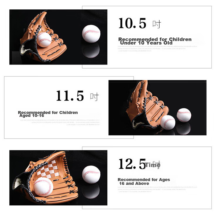 INVUI Baseball Glove, Softball Pitching Children's Thickened Wear-Resistant Catcher's Glove (1 Soft Baseball), Size S, Pink 7