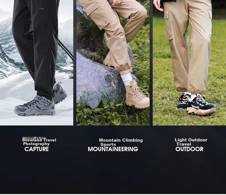 CAMEL [Wang Junkai Edition] Outdoor Ski Pants Men Fleece Lined Warm Water-Repellent Loose Work Pants Women 1684 14