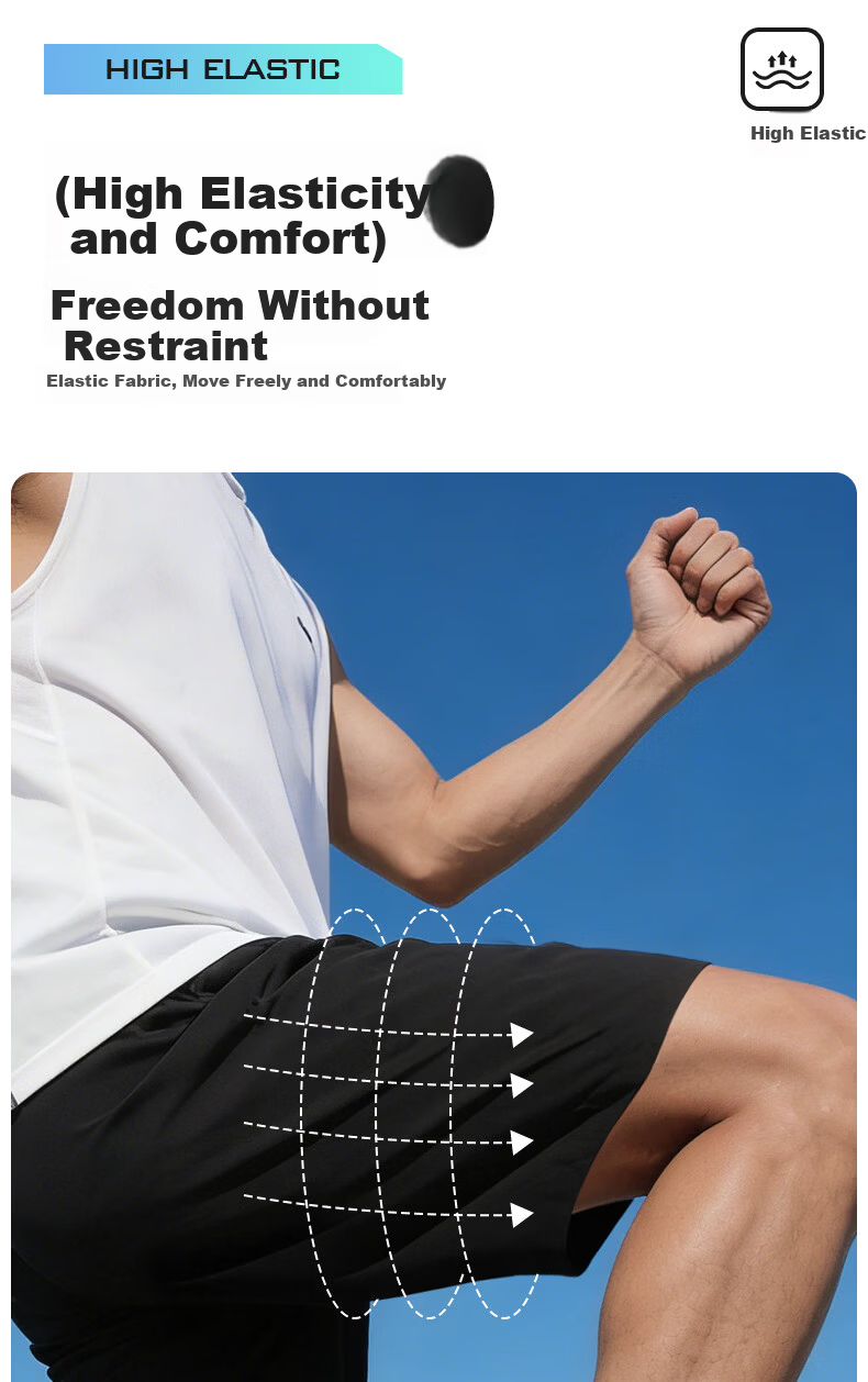 LI-NING Men's Summer Quick-Dry Ice Silk Breathable Running Fitness Shorts Lightweight Loose Sportswear 7