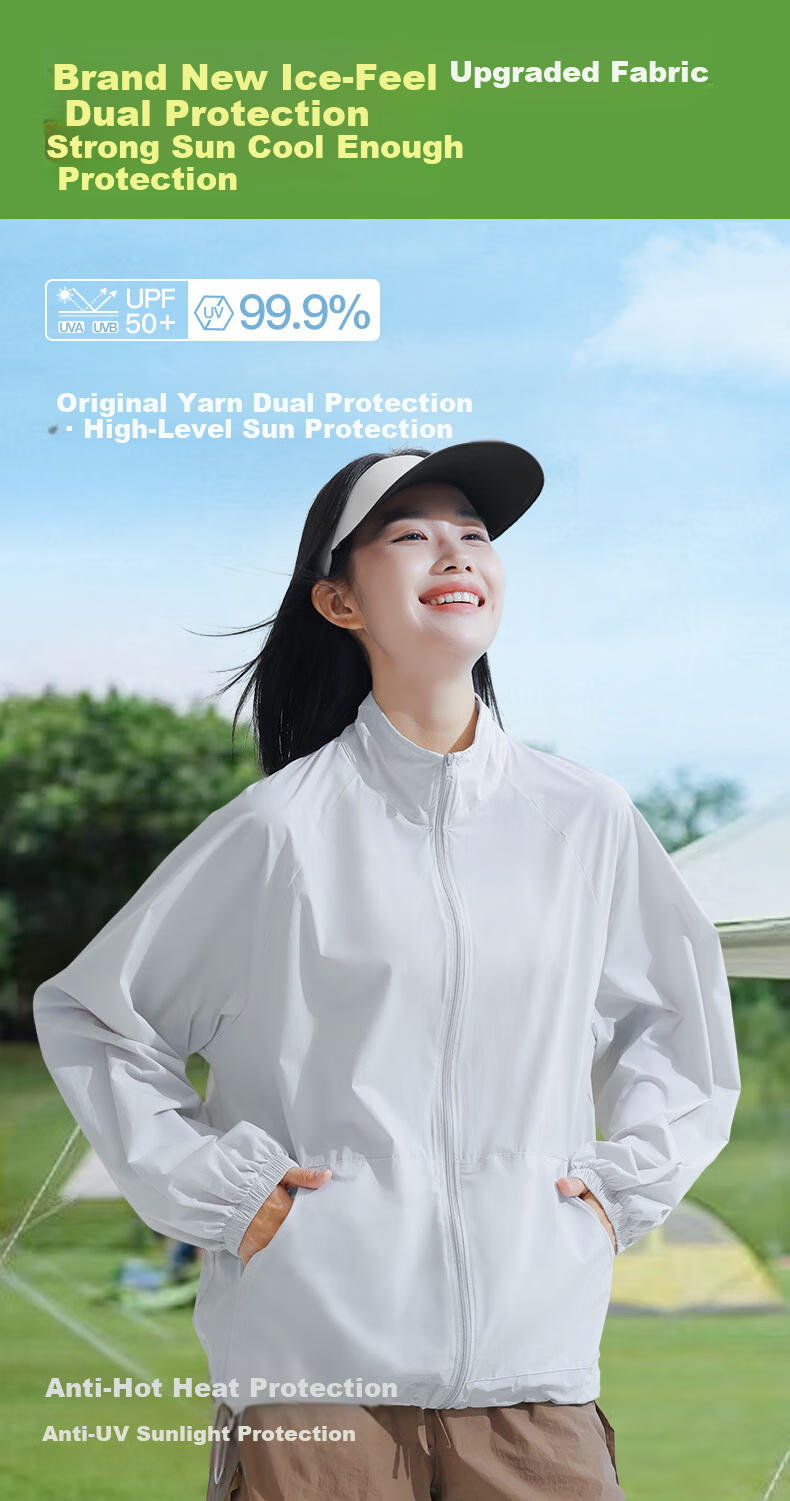 MiiOW 【UPF50+】 Women's Sun Protection Jacket 2025 New Summer Cool Lightweight Breathable UV Protection Ice Silk Sunscreen Coat 3