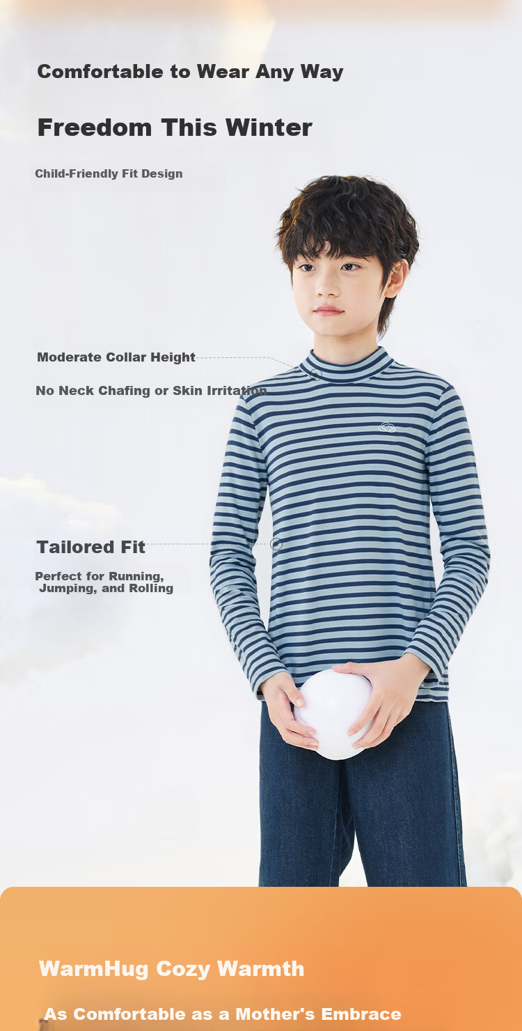 BALABALA balaOne Kids Base Layer Shirt Boys Girls Pajamas Thermal Wear Children's Clothing 2025 Autumn Winter 208425169206 8