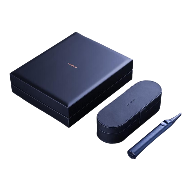 HuaShang Y2 Electric Toothbrush Automatic Smart Sonic Vibration Adult Couples Set Gift Y2 Blue Leather Box Gift Set