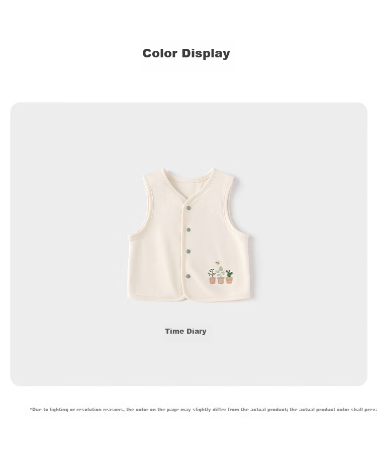 Babylove Baby Vest Spring and Autumn Pure Cotton Top Infant Versatile Sleeveless Jacket Toddler Undershirt 8