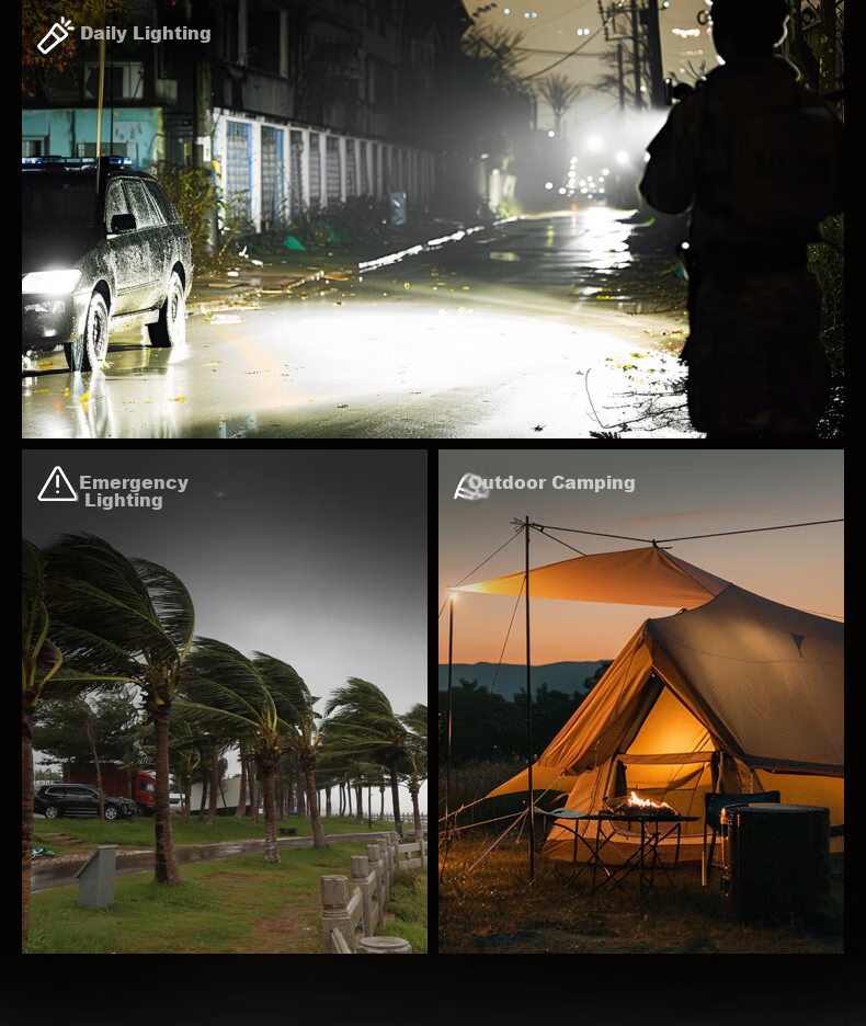 LEM Flashlight High Brightness Zoomable Long-Range Portable Survival Military Emergency Light 2