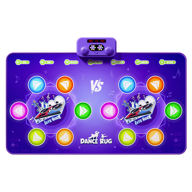 Osage Kids Girls Toy Dance Mat 7-14 Years Music Double Dance Mat Home Exercise Machine Birthday Gift for Girls