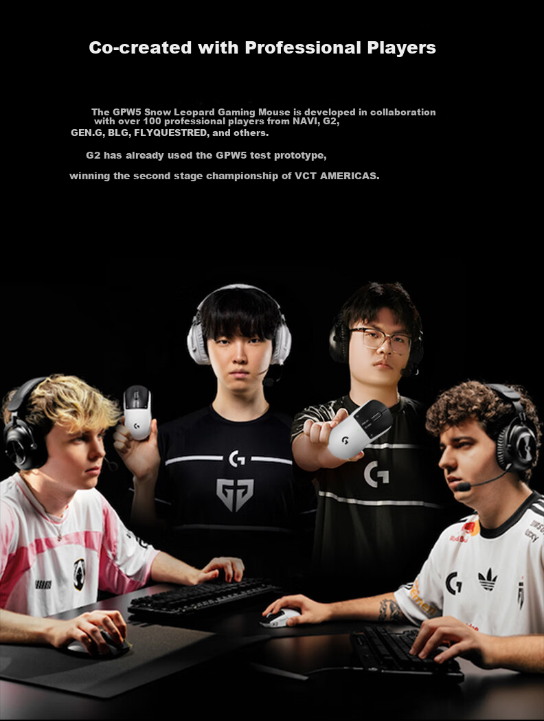 G gpw5 Snow Leopard Wireless Gaming Mouse, HITS Electromagnetic Micro Switch, Lightweight Design E-Sports Mouse, FPS Professional Gaming Configuration, Dawa, Jiangdong 11