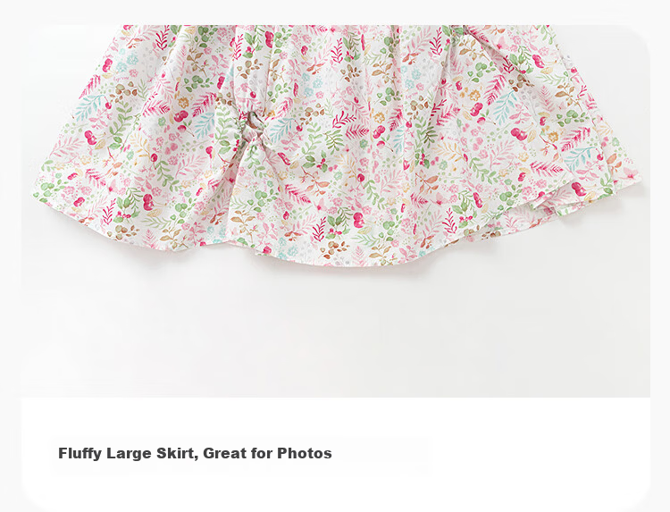 Balabala Kids Dress Girls Large Hem Skirt Summer 2025 Mall Edition 201225111004 4