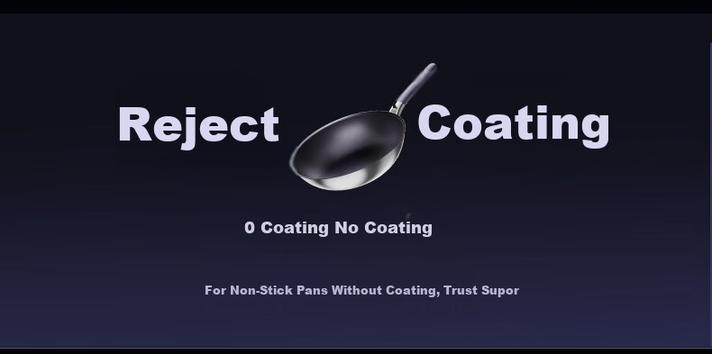 SUPOR Titanium Non-Coated Stainless Steel Non-Stick Wok, Flagship Version 30cm Induction Cooker Stir-Fry Pan EC30JGC03 12