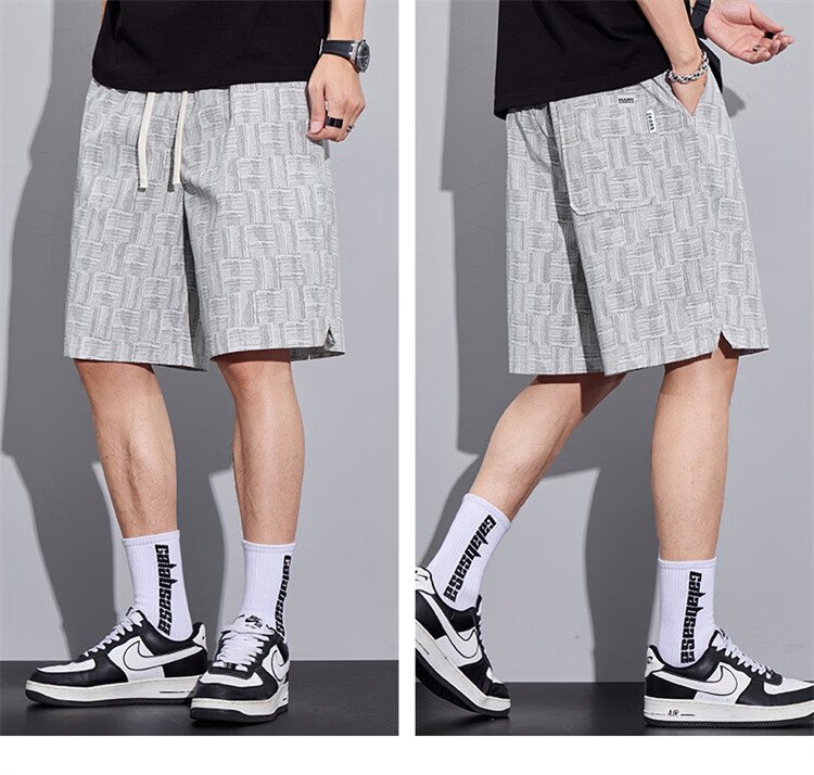 MARK FAIRWHALE Men's Summer Casual Loose Fit Breathable Thin Five-Point Shorts Sports Pants 13