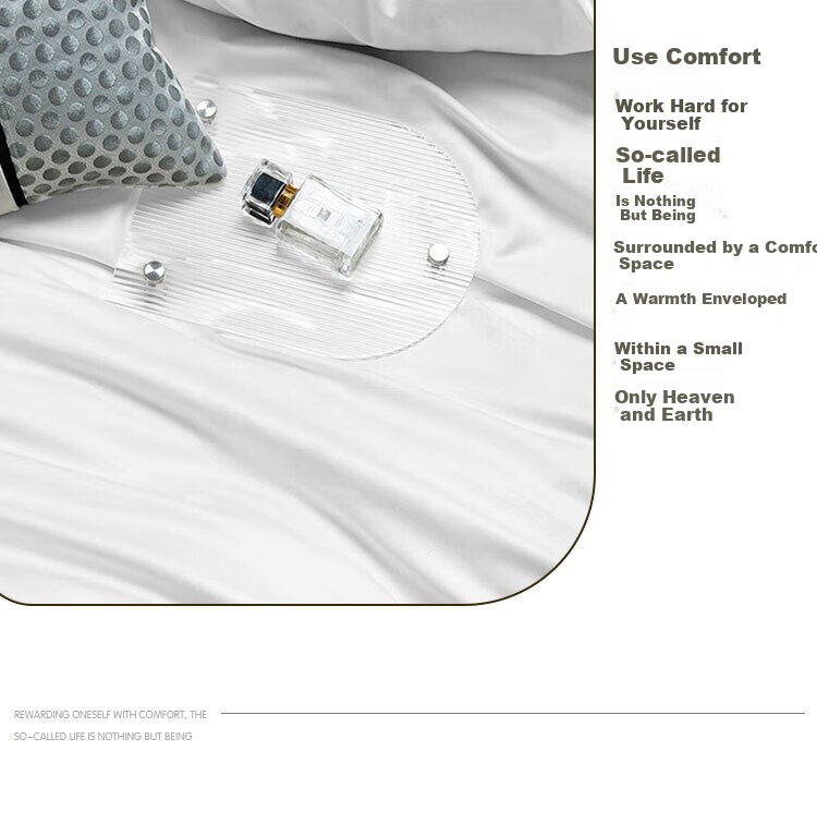 Ran Brand Pure Cotton Quilt Cover Single Piece 100-Count Cotton Duvet Cover Hotel White Quilt Cover 1.5m Double Bed 180x200cm 3