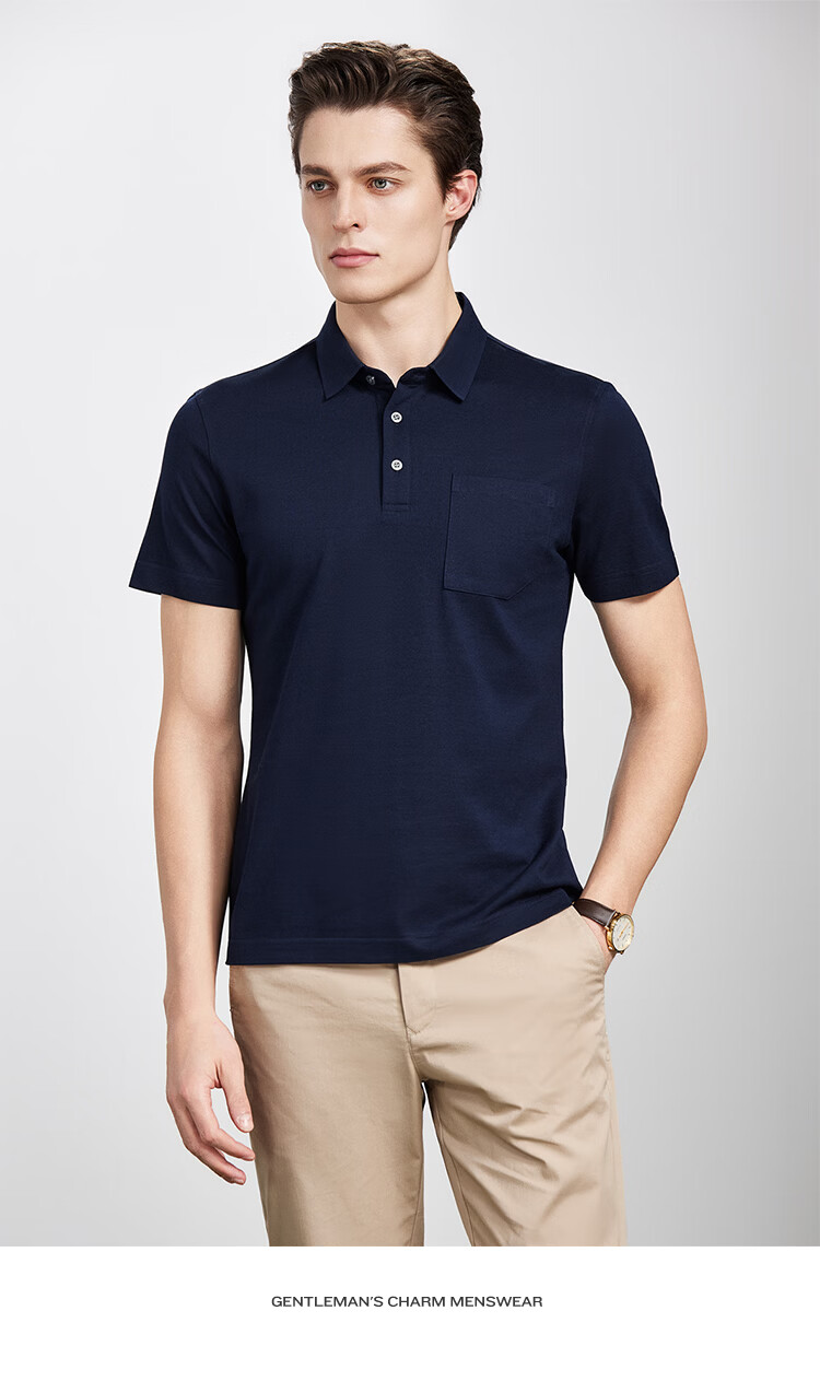 Antonio 55% Mulberry Silk Cooling Breathable High-End Short Sleeve Polo Shirt Men Summer Knitted Business Casual T-Shirt Top 56