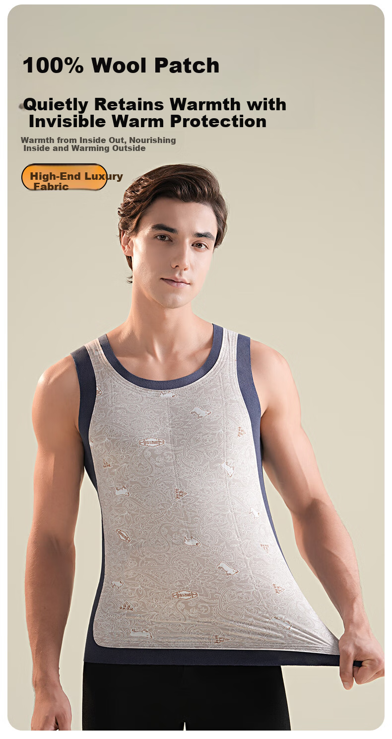 MiiOW Seamless Thermal Wool Waist Support Innerwear Fleece-Lined Thickened Vest Sleeveless Jacket Autumn Winter 2