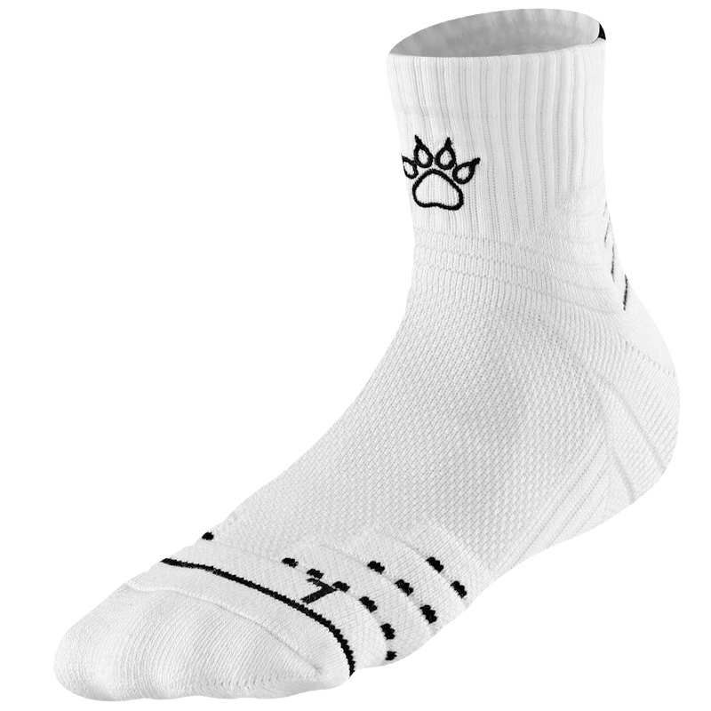 KELME Adult Basketball Socks Training Competition Thickened Breathable Wear-Resistant Non-Slip Mid-Calf Socks White Pink L(39-44)
