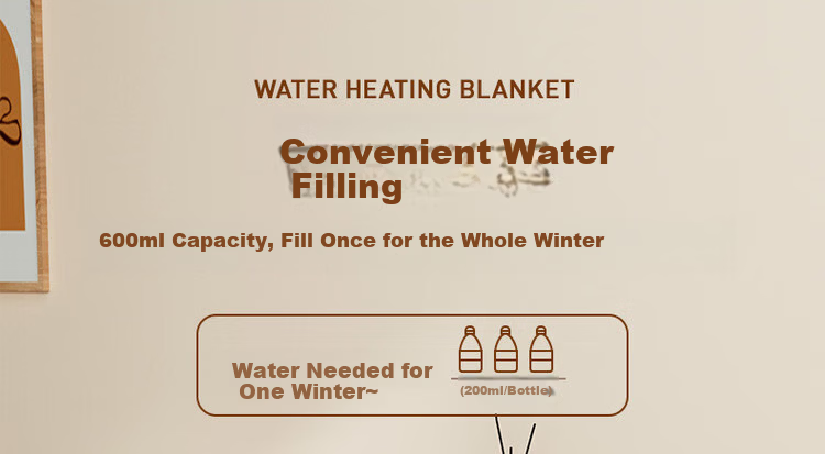 CHIGO [Water and Electricity Separation] Double Graphene Milk Velvet Water Circulation Electric Heated Mattress 1.8x2m 35