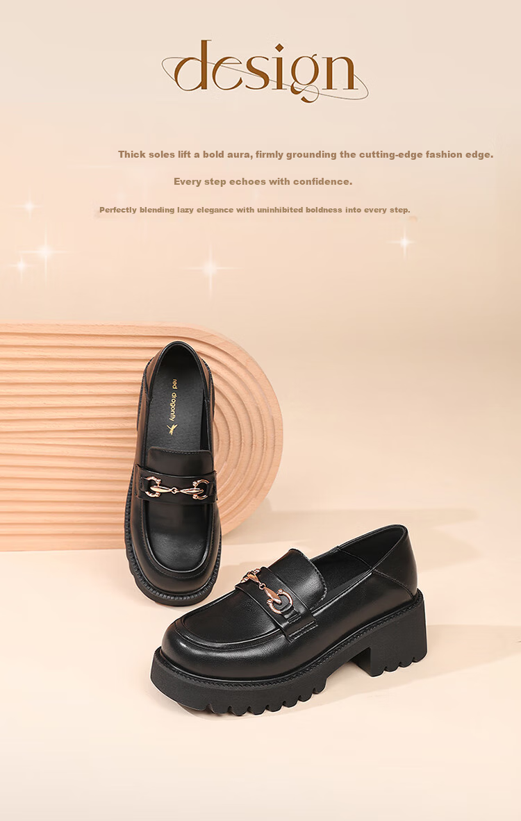 Red Dragonfly Women's Breathable Comfortable Loafers Soft Sole Slip-On Commuter Low-Cut Flats WTB354511 Black Size 36 2