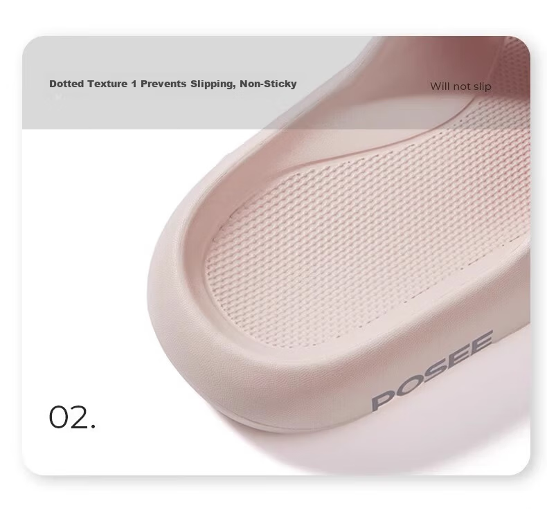 Puxi New Soft Sole Non-Slip Indoor Women's Slippers Bathroom Peach Pink Size 39-40 14