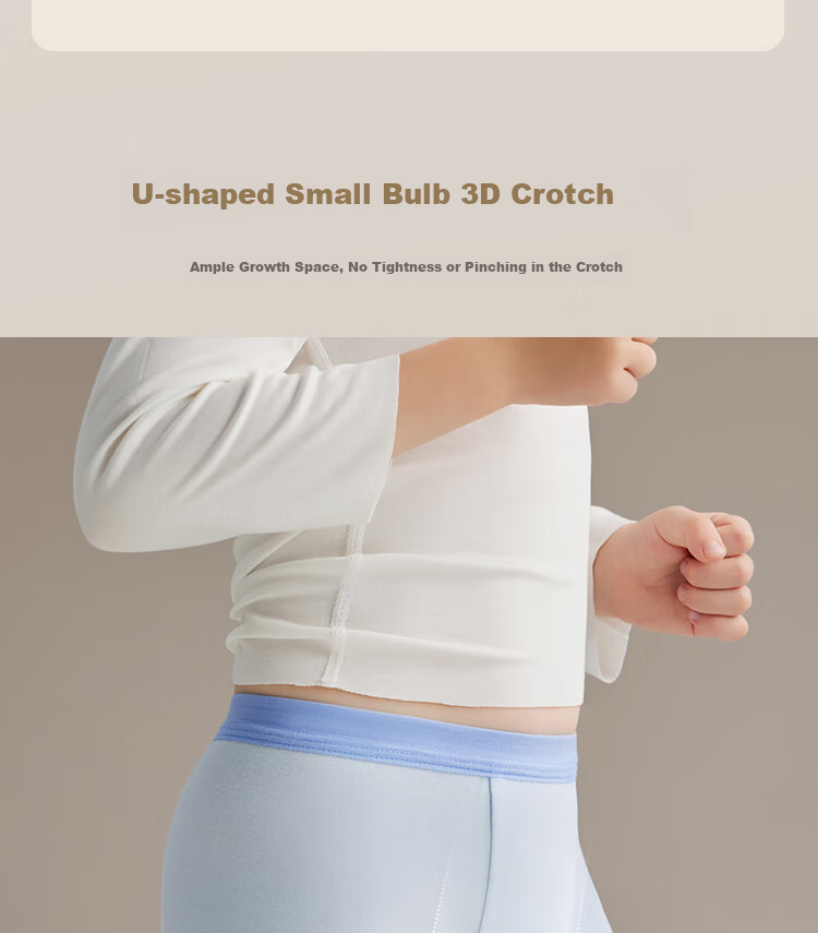 Beitais Fetal Sebum Children's Underwear Boys Soft Moisturizing Breathable Cotton Boxer Briefs 4-Pack 14