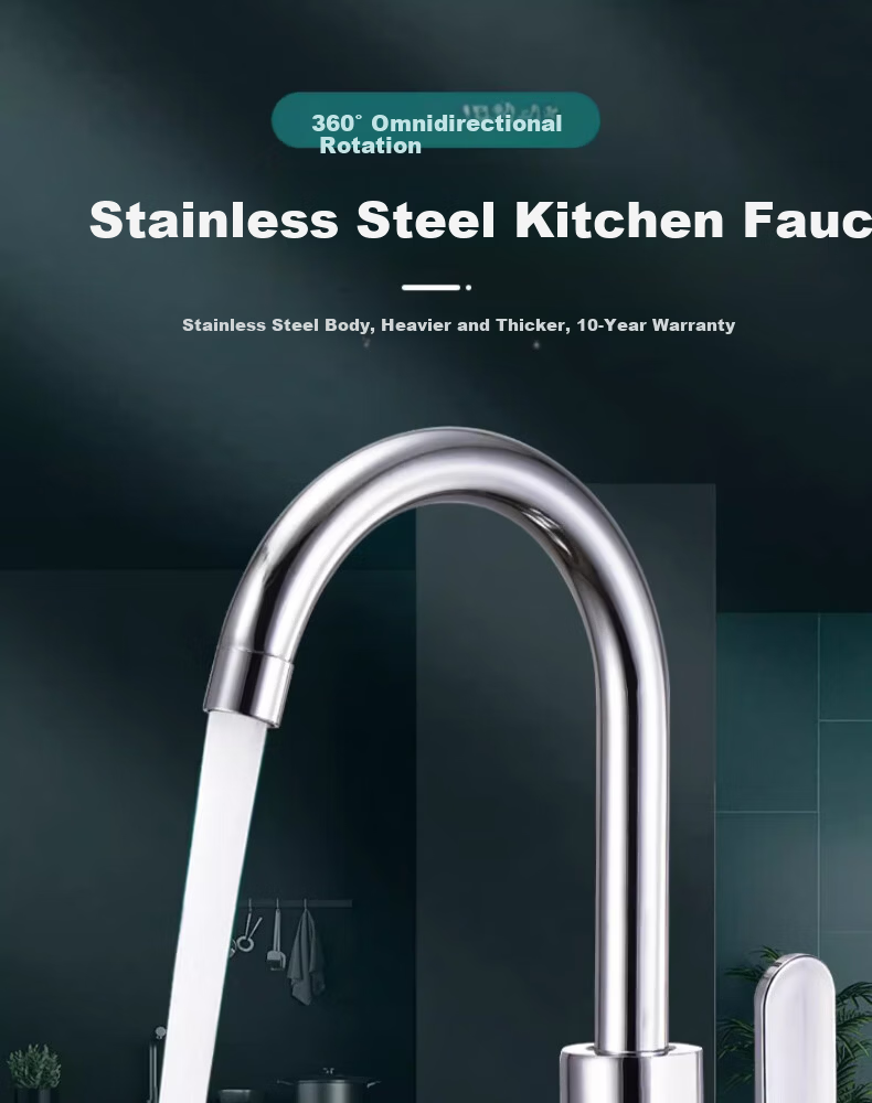 Yipin Impression Bathroom Sink Faucet Hot and Cold Water Household Kitchen Balcony Wash Basin Faucet 1