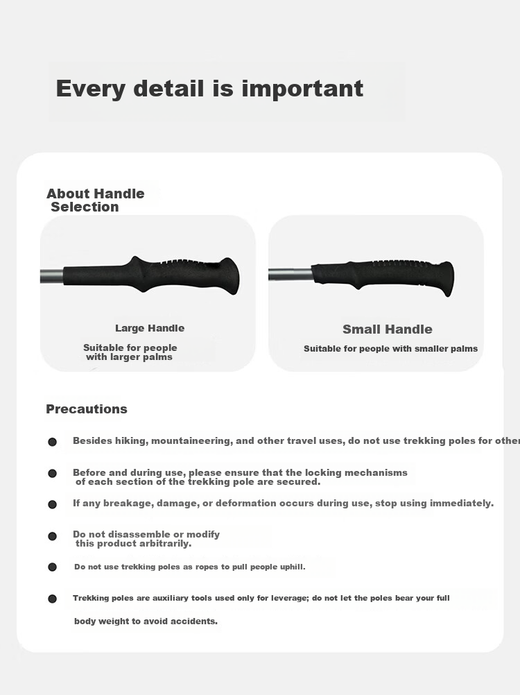 Naturehike Nuoke Changfeng Pro 5-Section Folding Aluminum Alloy Trekking Pole Professional Outdoor Hiking Stick Ultra-Light for Men and Women 19