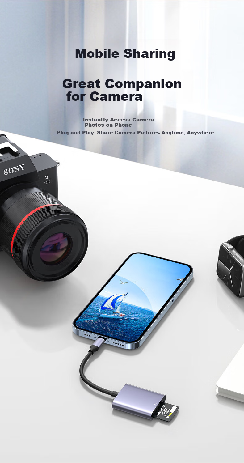 LinkStone XD Card Reader Olympus Fuji CCD Memory Canon Kodak Digital Camera Storage Card Android Type-C Compatible Xiaomi Huawei Phone Computer USB Dual Use 1