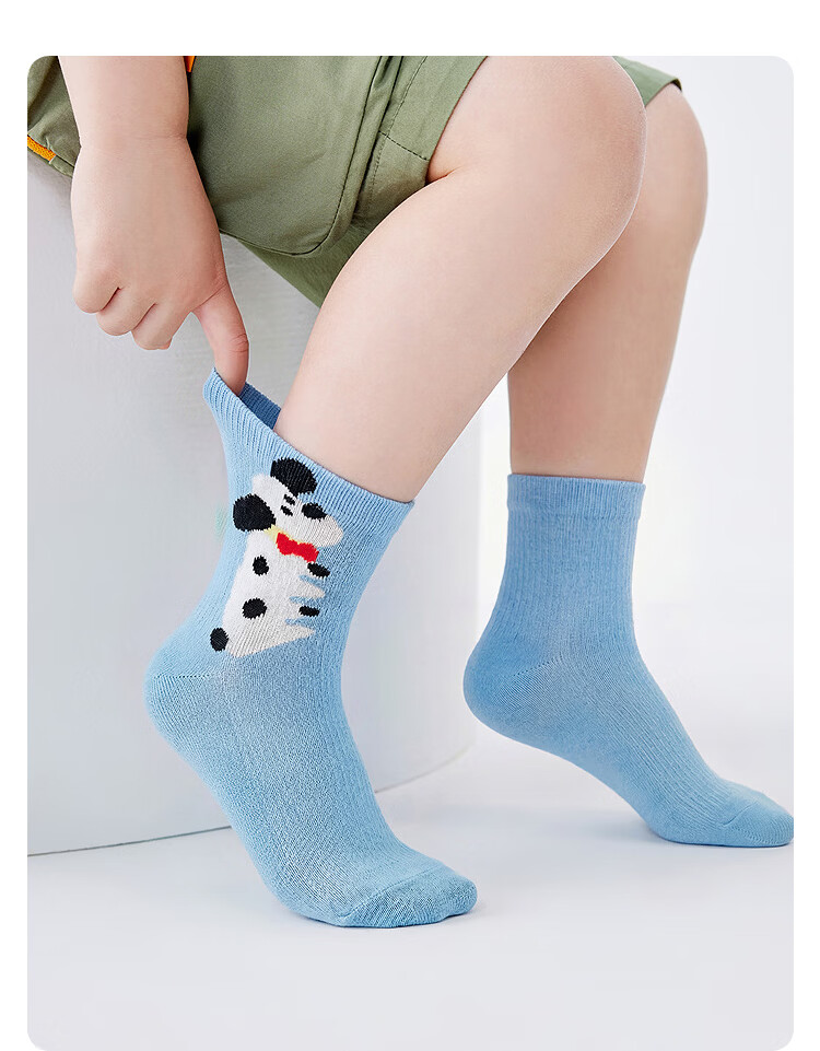 Balabala Kids Socks Summer Mesh Breathable Boys Short Socks Cute Two-Pack [Mall Same Style] 8