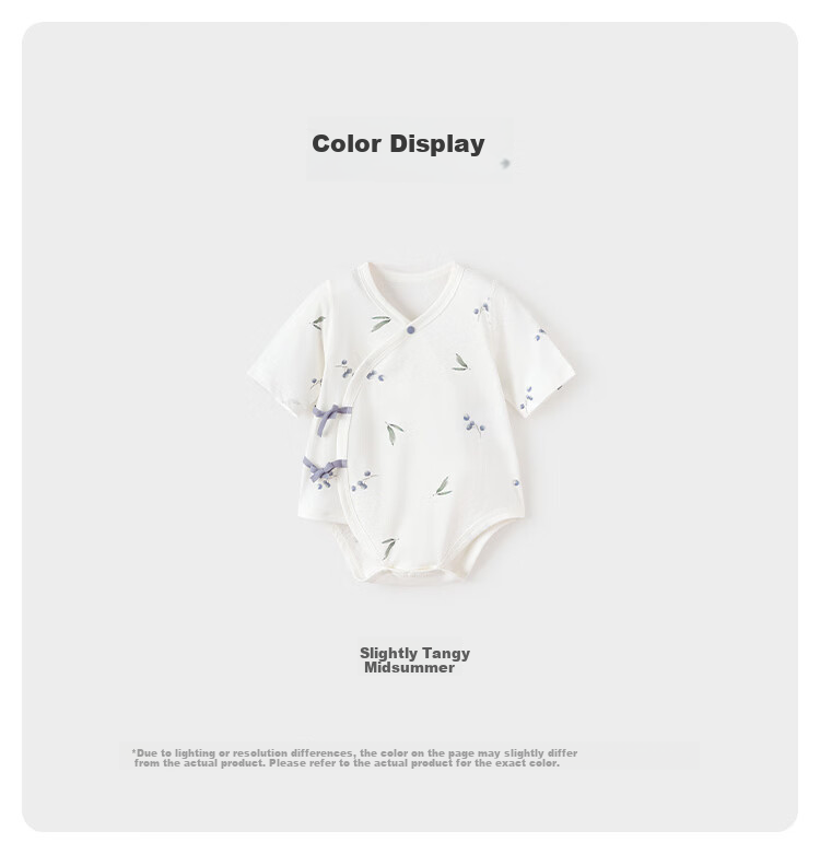 Babylove Anxinrou Newborn Bodysuit Spring Summer Thin Breathable Cotton Tie Closure Monk Style Baby Romper 6