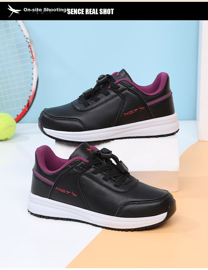Red Dragonfly Brand Women's Middle-aged and Elderly Soft Sole Comfortable Mom Shoes Outdoor Walking Sports Casual Shoes WXB330331 7