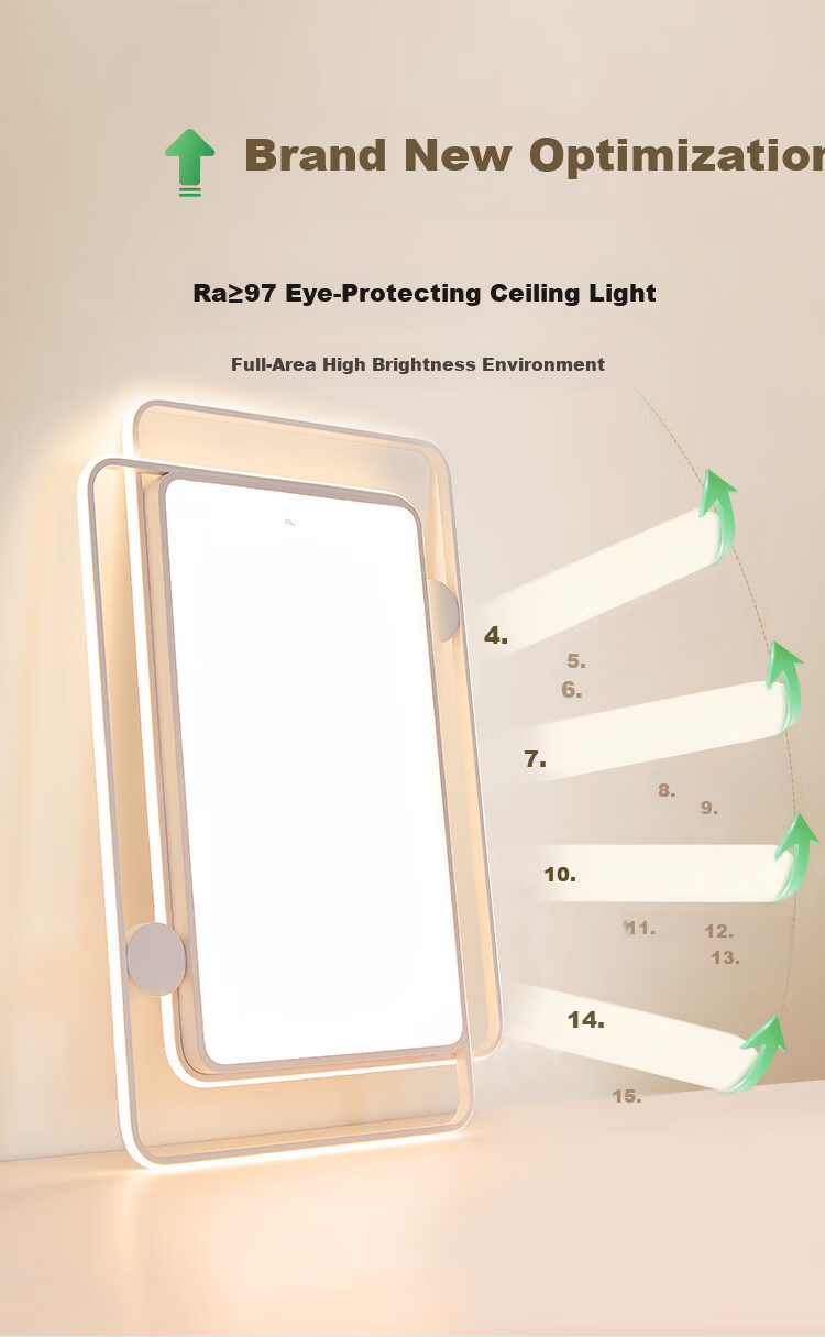 Foshan Lighting Modern Nordic Ceiling Light for Living Room Bedroom Study Eye Protection Mi Home Smart Control 200W Qinglan 4