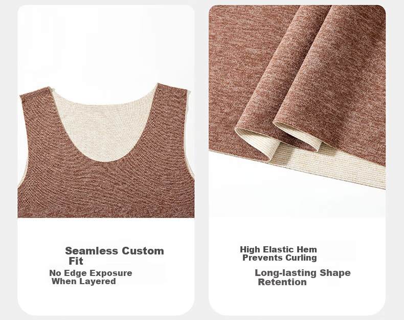 MiiOW 2-Pack Men's Thermal Vest Seamless Modal Mink Wool Base Layer Autumn Winter 2025 New Sleeveless Shirt 23