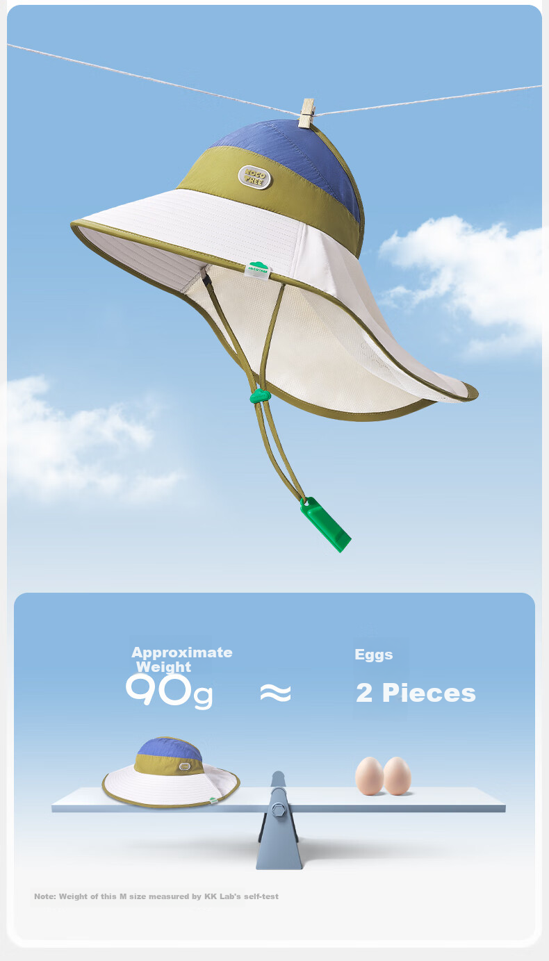 Kocotree KK Tree Kids Sun Protection Hat UV Protection Genuine Yarn Breathable Wide Brim Summer Sun Hat for Boys and Girls 11