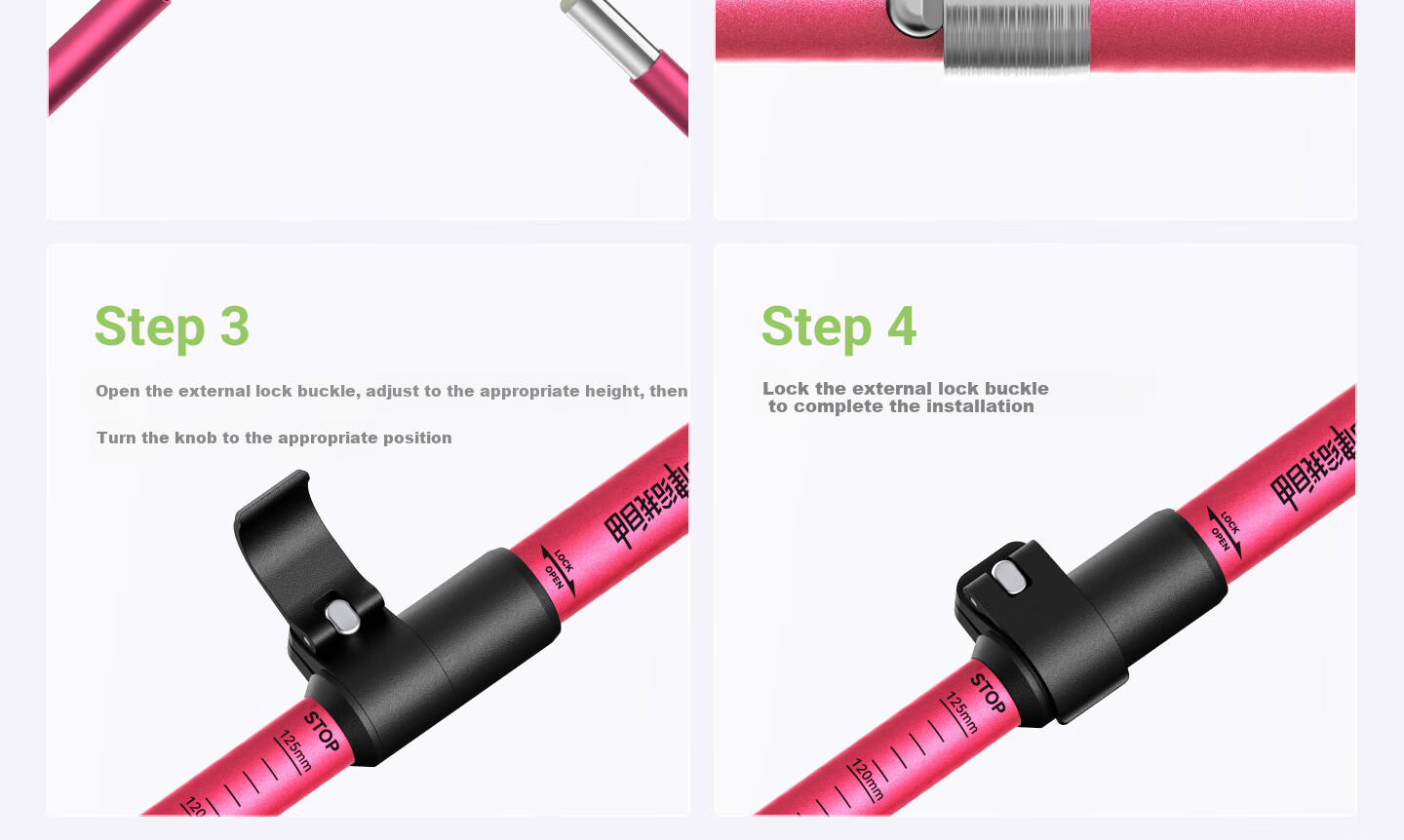 Keep Aluminum Alloy Trekking Pole for Children, Ultra-Light Telescopic Hiking Equipment, Portable Pressure-Resistant Walking Stick, Outdoor Cane 29