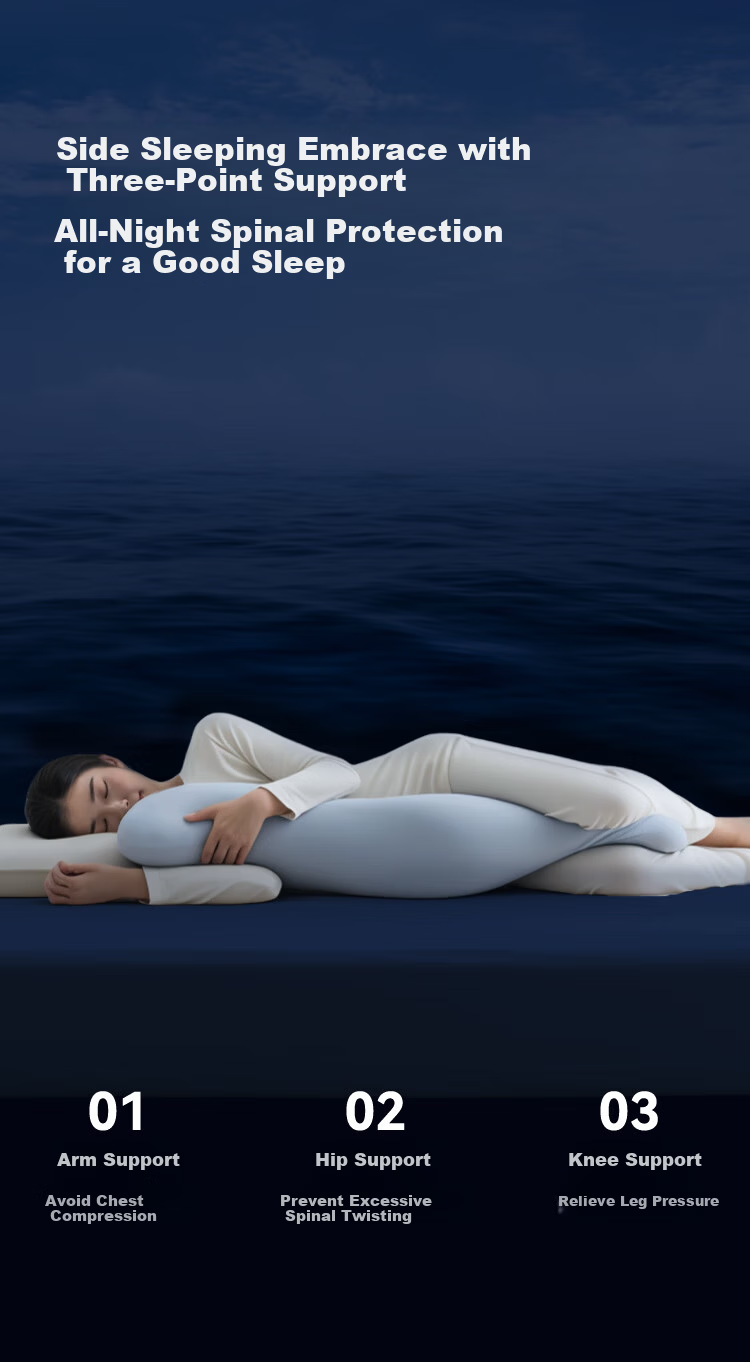 JD Jingzao Deep Sleep Human Body Pillow Full-Length Pregnancy Side Sleeping Leg Hugging Pillow Removable Washable 2
