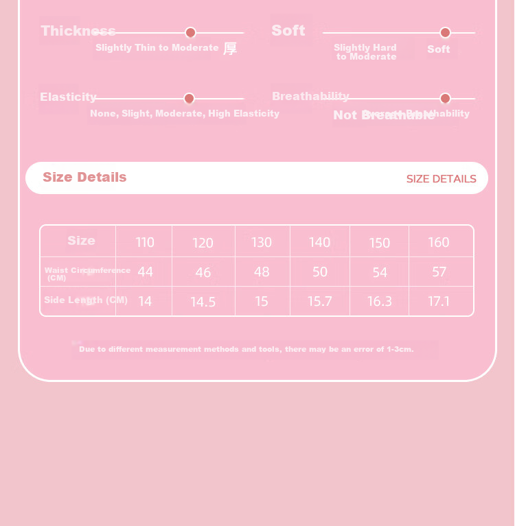 LangSha Girls' Cotton Underwear Kids Comfortable Student Panties 4-Pack Strawberry Lace 140 6