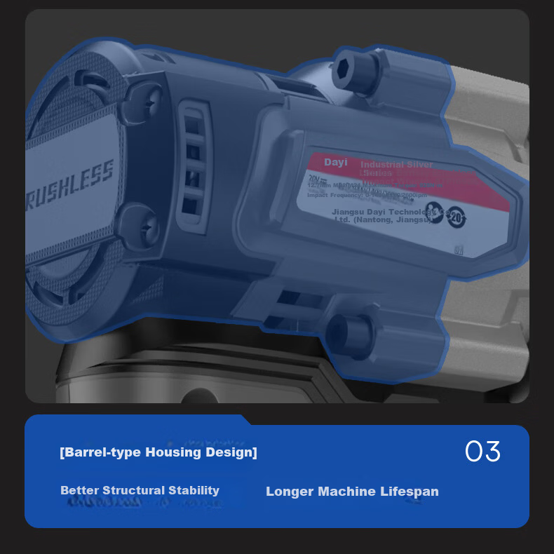 Dayi Electric Wrench High Torque 928N Industrial Grade 20V Lithium Battery Brushless Impact Wrench A7Pro928 Bare Tool 17
