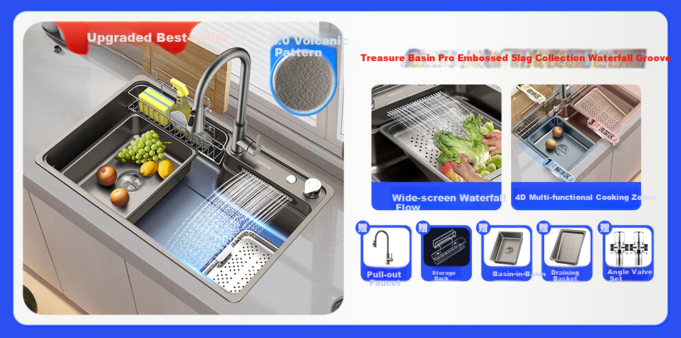 Arrow Treasure Basin 304 Stainless Steel Kitchen Sink Large Single Bowl Japanese Style Vegetable Washing Basin [15% Renewal Subsidy] 2