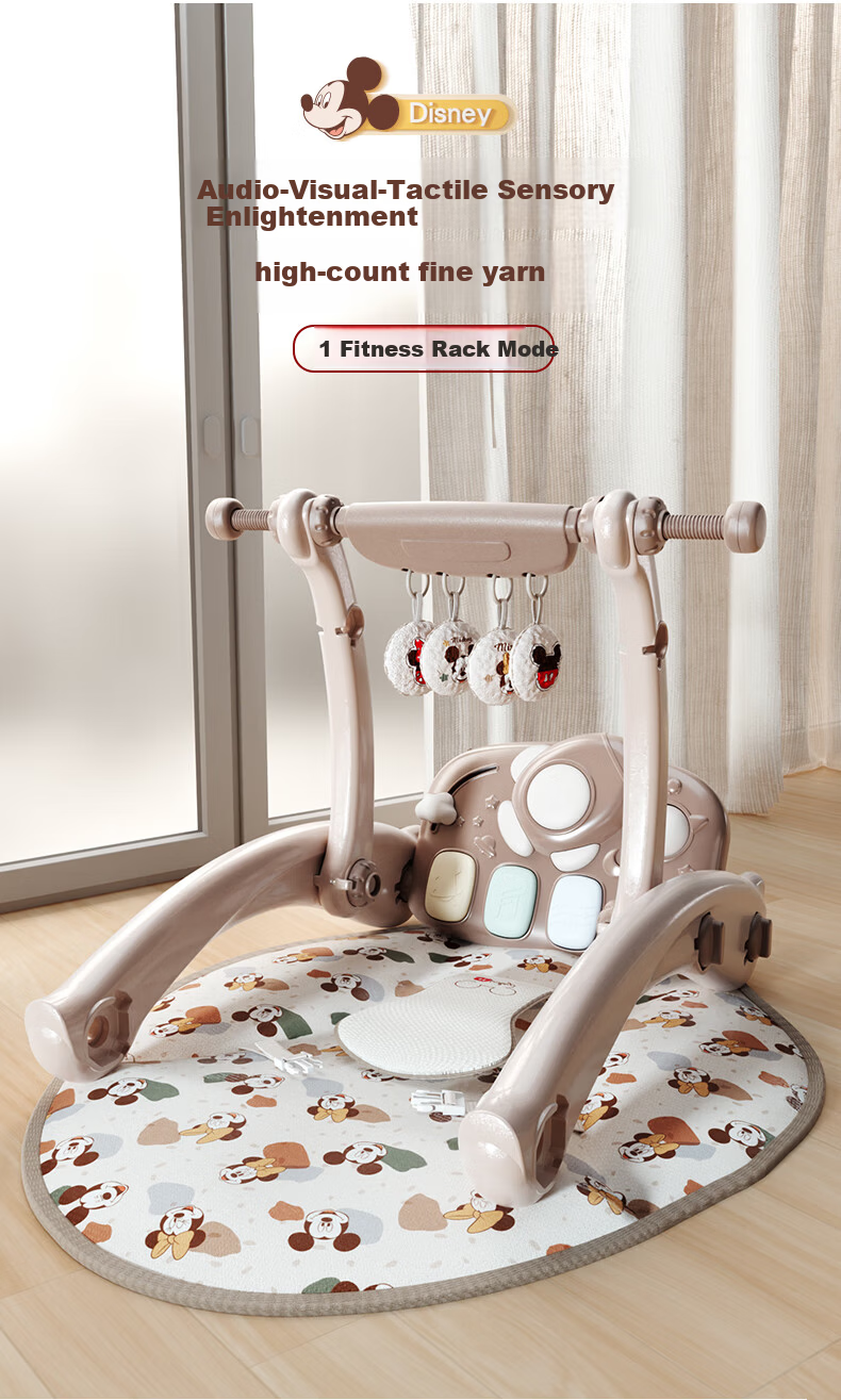 Disney Newborn Baby Gift Set Infant Toy 0-1 Year Old Baby Foot Piano 7