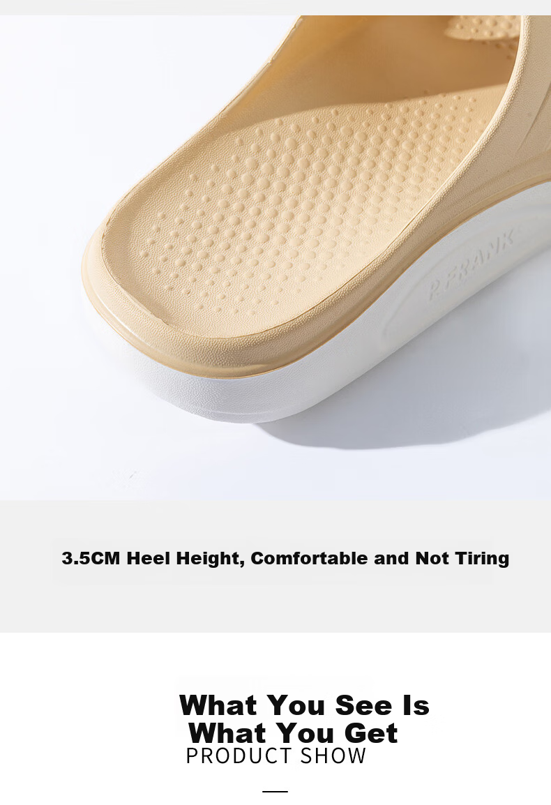 Paul Frank Women's Bathroom Slippers Soft Sole Home Thick Sole Lightweight Outdoor Men's Slippers 6321 Milk Apricot Size 36-37 5