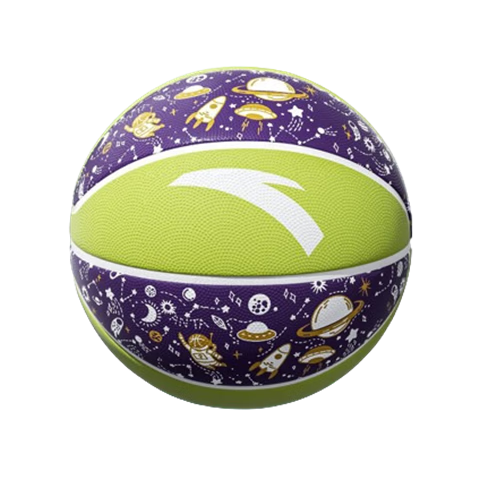 ANTA Kids Basketball Size 5 Indoor Outdoor Wear-Resistant Rubber Youth Size 7 Green Size 5