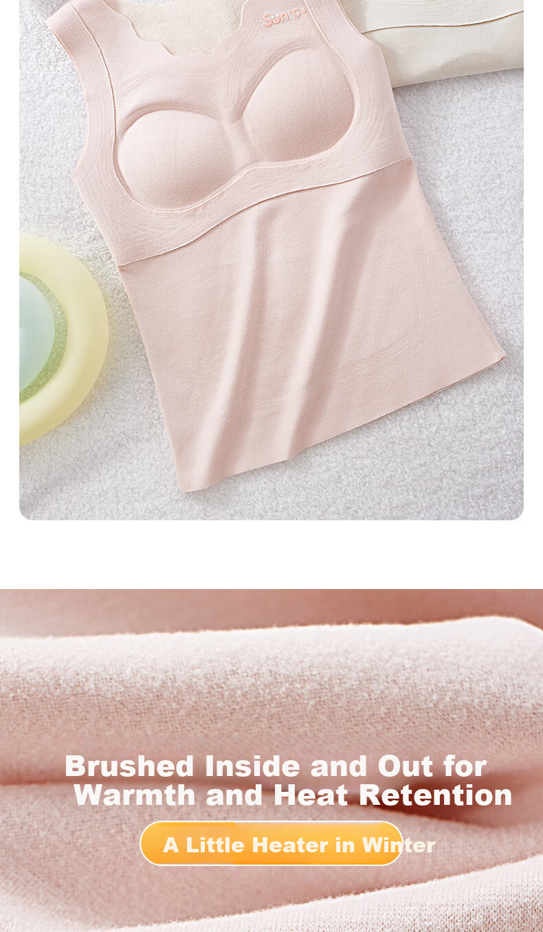 MiiOW 2-Pack Thermal Wool Silk Blend Girls' Developmental Vest Bras for Middle and High School Students Autumn Winter 4