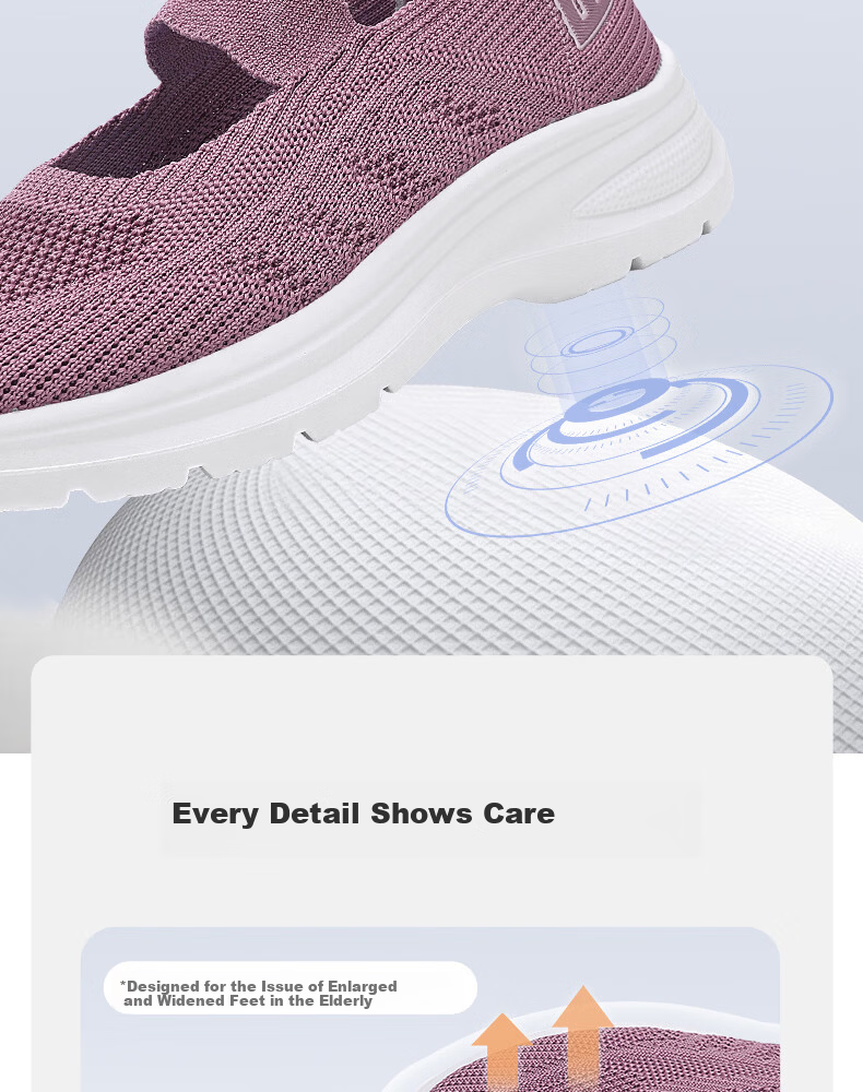 Warrior Women's Walking Shoes 2026 Summer New Breathable Mesh Soft Lightweight Elderly Shoes Pink Size 38 7
