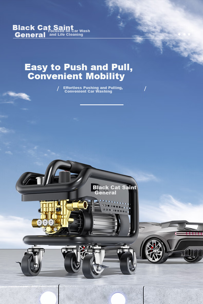 Black Cat Saint High-Pressure Car Washer 220V High-Power Water Gun for Home and Garden Cleaning 8
