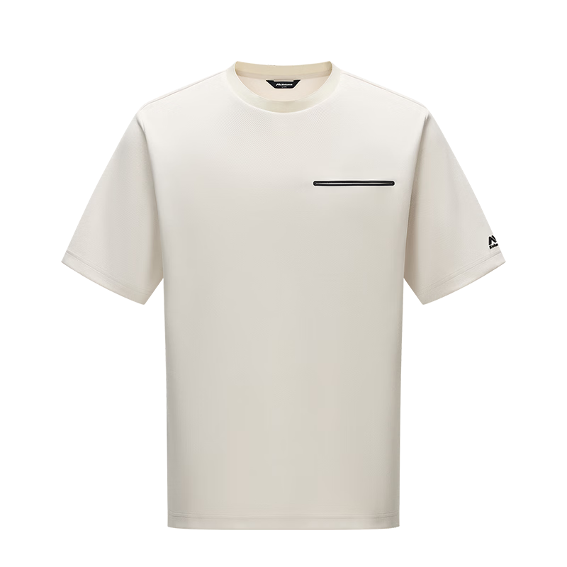 Kolumb Outdoor T-Shirt Moisture-Wicking Sun Protection Quick-Dry Loose Fit Running Fitness Short Sleeve Oatmeal M