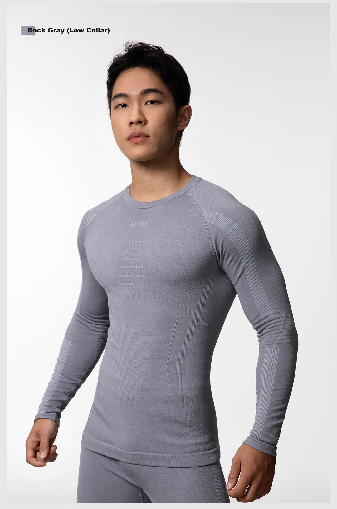 UTO Merino Wool Quick-Dry Base Layer Set Unisex Ski Mountaineering Thermal Underwear Classic Black Men’s L 22