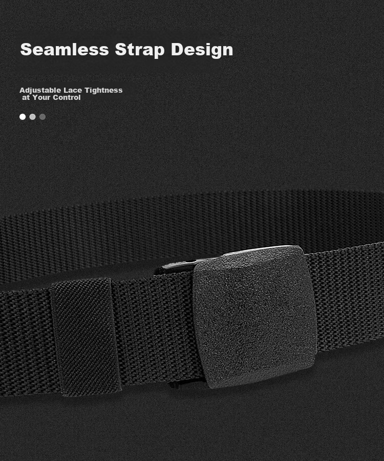 HOCR Men's Canvas Tactical Belt with Press Buckle Outdoor Jeans Belt Military Training Youth Belt 9
