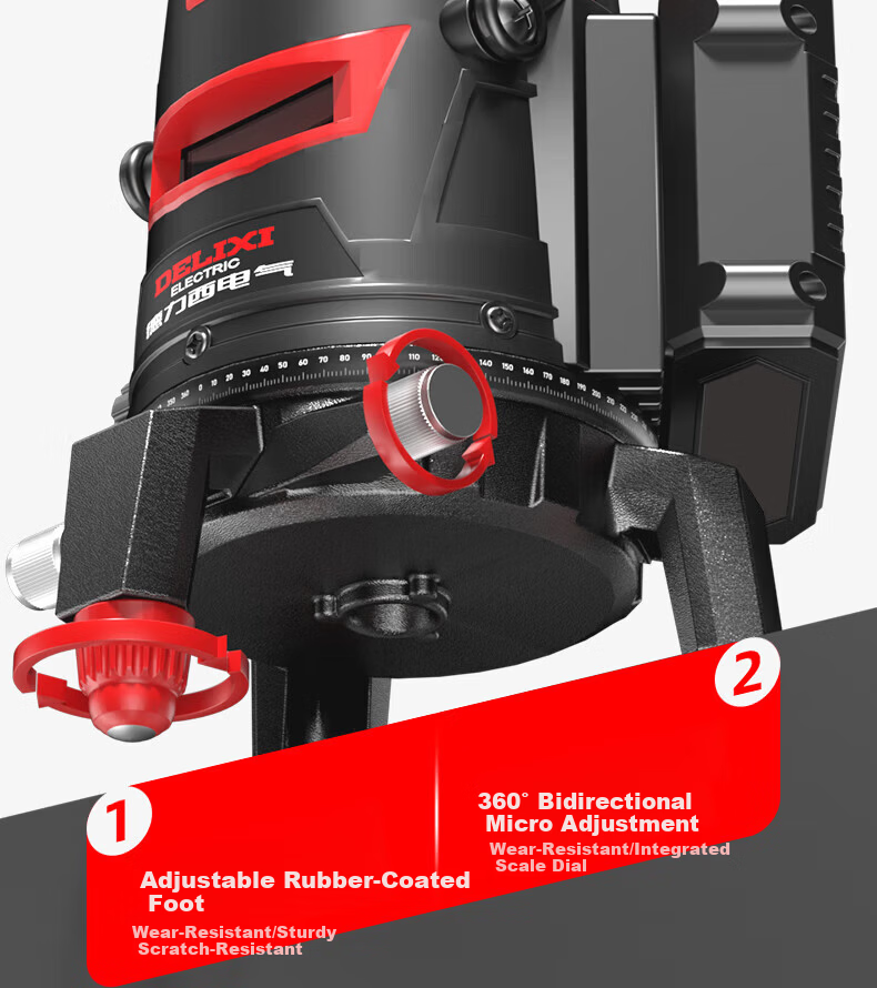 Delixi Electric 2-Line Infrared Level High-Precision Auto-Leveling Laser Fine Line Outdoor Strong Light Single Line Brand 16